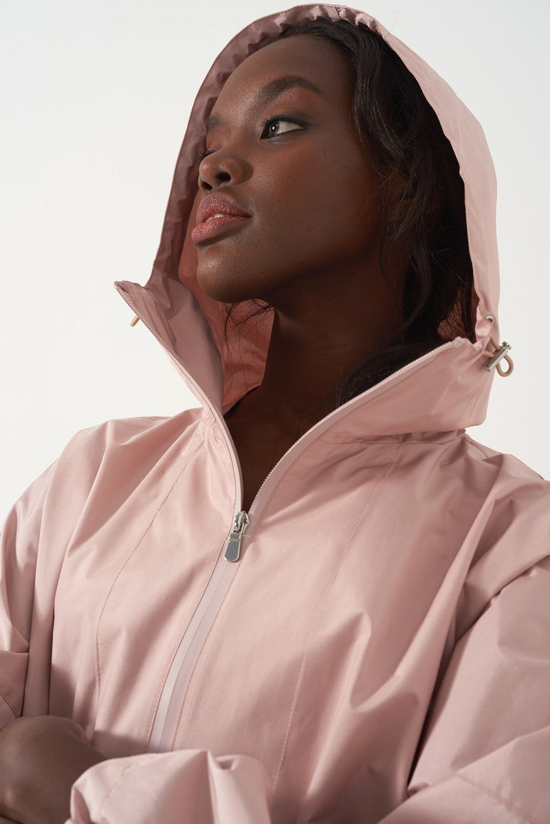 HONOR PINK - Oversized Packable Raincoat
