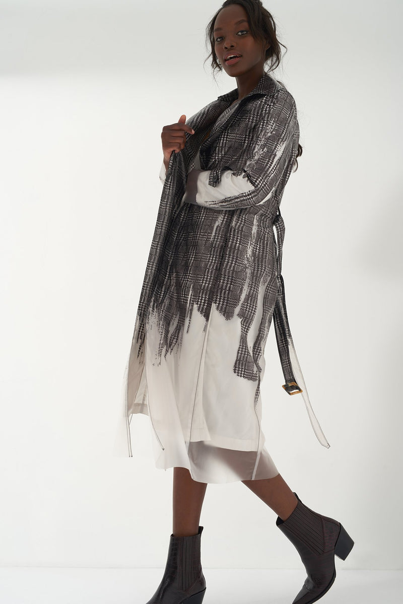 HAVEN - Printed Transparent Trench Coat