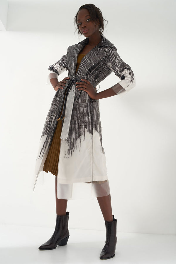 HAVEN - Printed Transparent Trench Coat