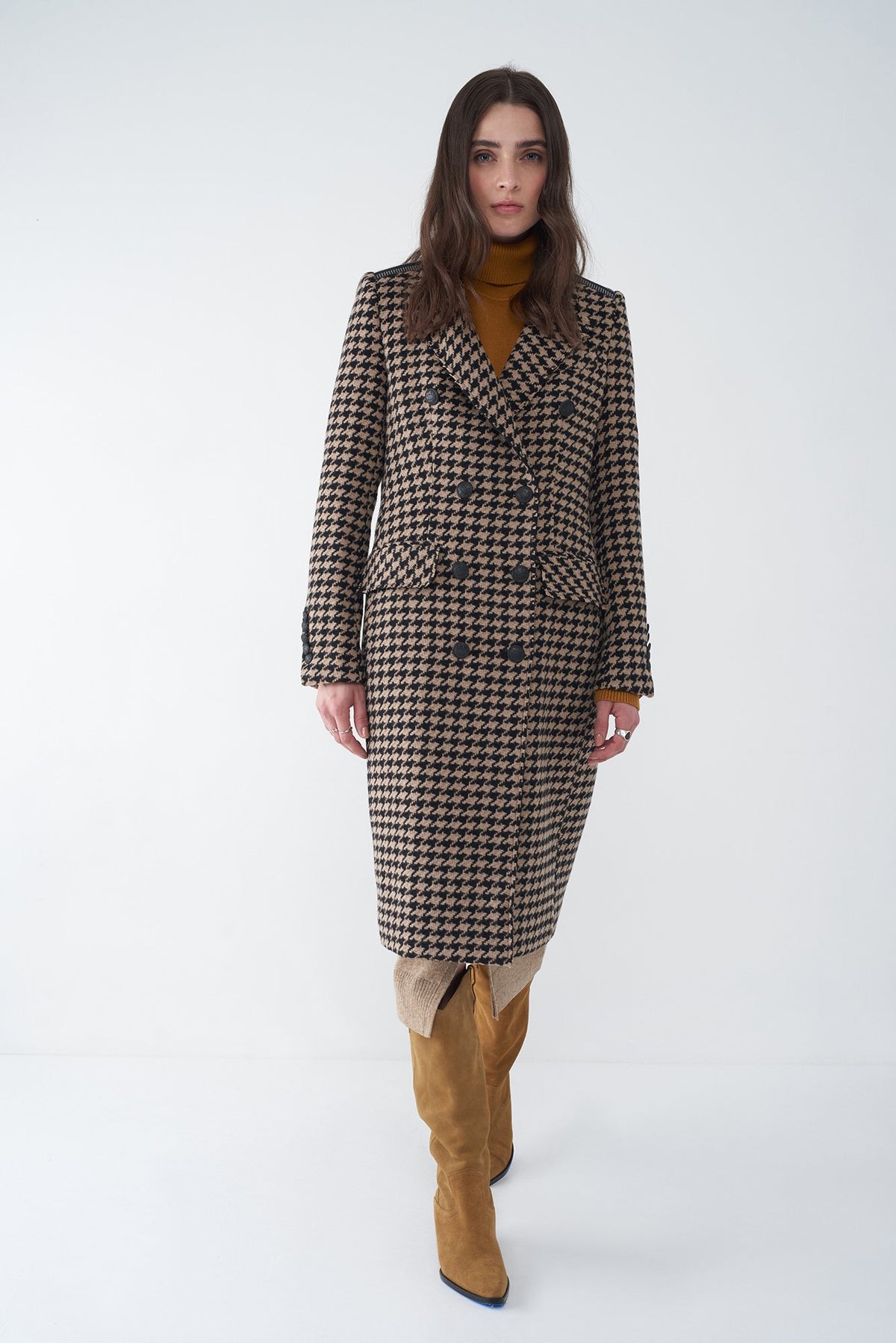 Søsken Jimi Houndstooth Coat on sale Size 1 (US4